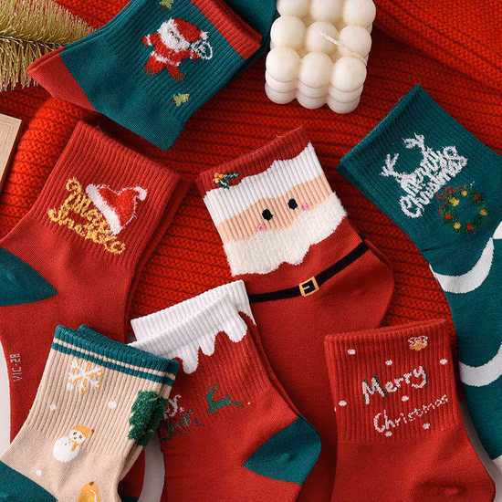 Bon prix vacances en famille décorations de fête de Noël chaussettes de Noël