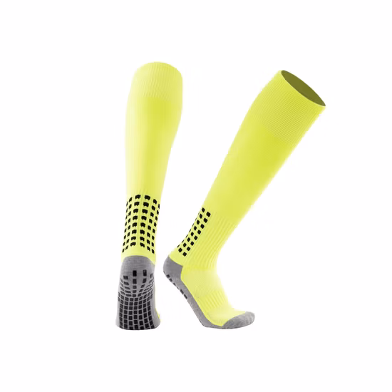 Chaussettes de Sport respirantes en coton pour hommes et femmes, antidérapantes, vente en gros, Football en plein air, pour hommes et femmes